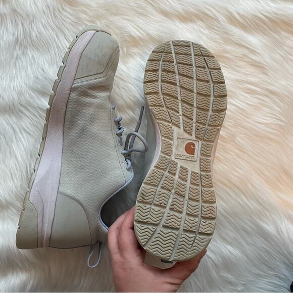 Carhartt Women's Force Nano Comp Toe Work Shoe - Light Gray Size 10 - Picture 5 of 7